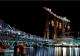 night view with helix bridge